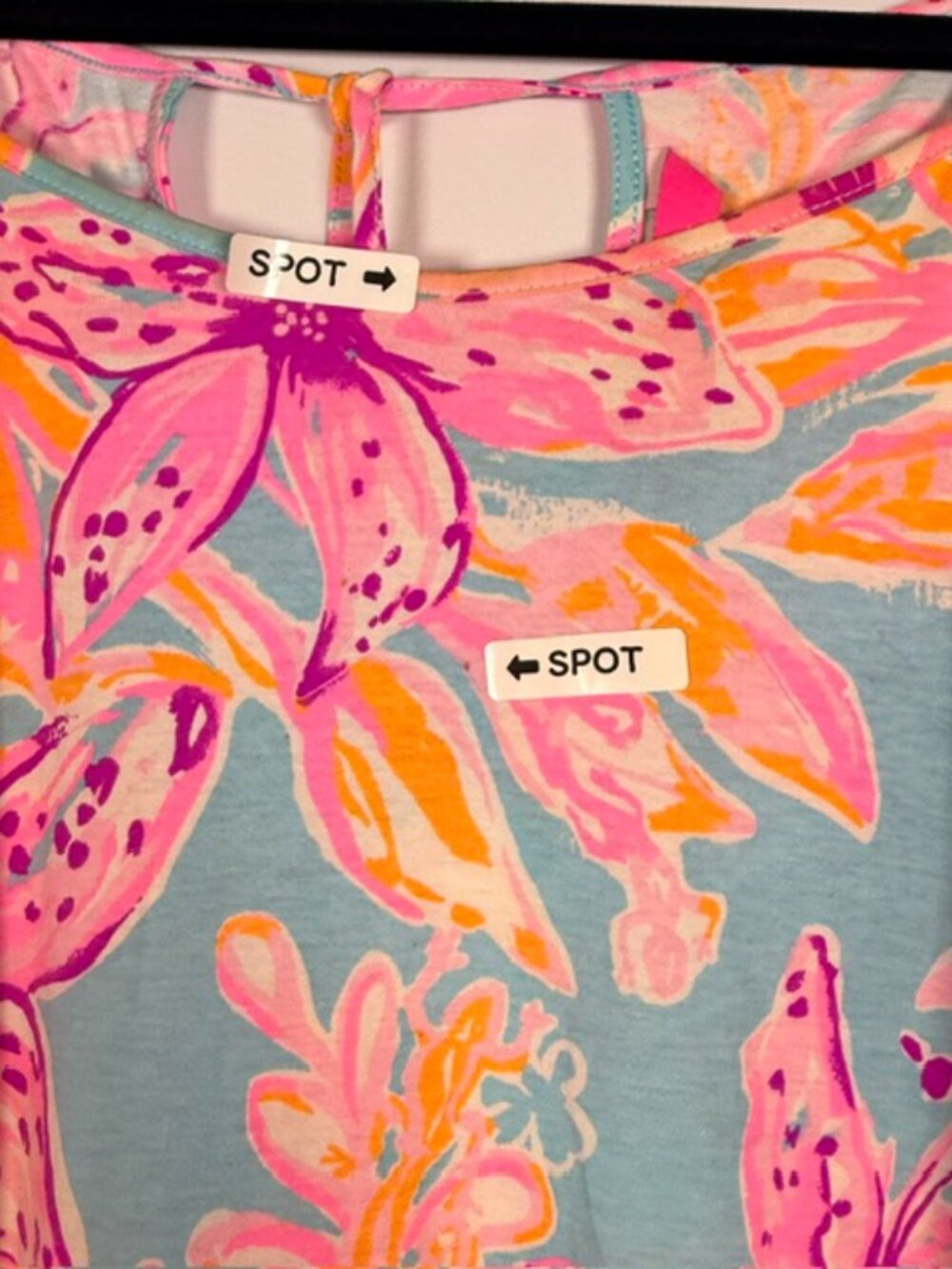 Lilly Pulitzer Margot Swing Dress Surf Blue Bonita Blooms Tassels XXL - Picture 9 of 13
